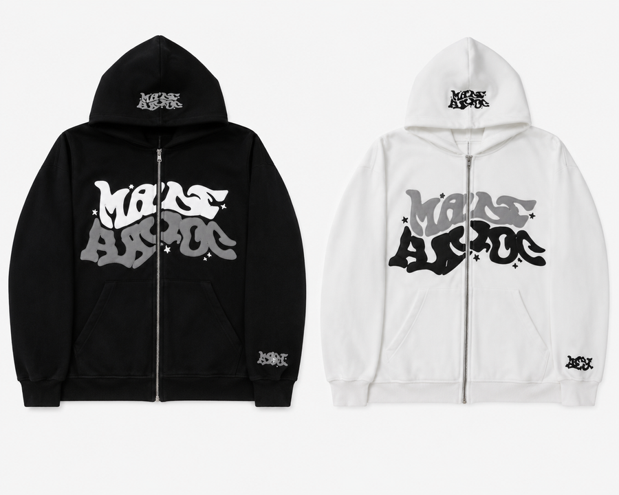 Ovia Fashion Zippered Hooded Sweatshirt