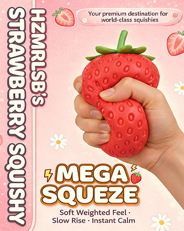 Ovia Giant Strawberry Squishy Toy